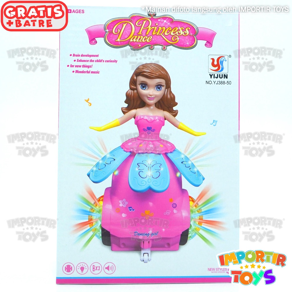 Mainan Anak Princess Dance Menari Dengan Musik dan Lampu