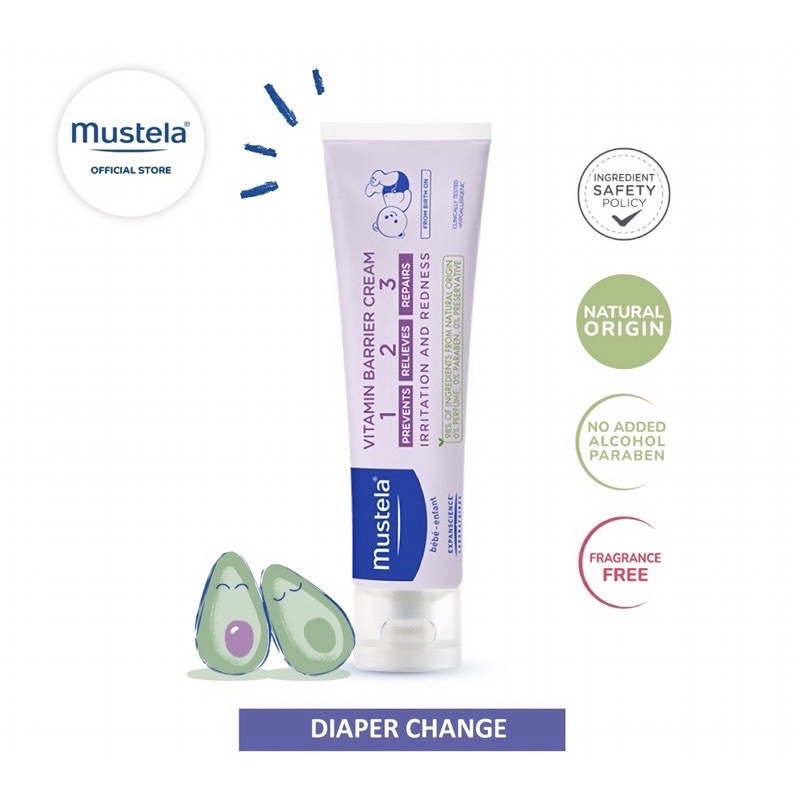 Mustela Barrier Cream 50 g / 100 g Mustela Barrier Diaper Cream