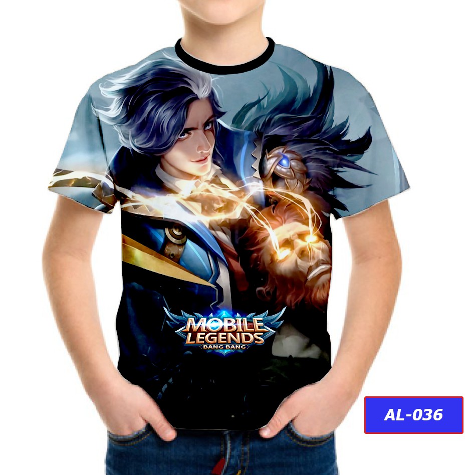 Kaos Gusion Mobile Legends 3D Kaos Kartun Lucu Murah AL 36 Shopee Indonesia