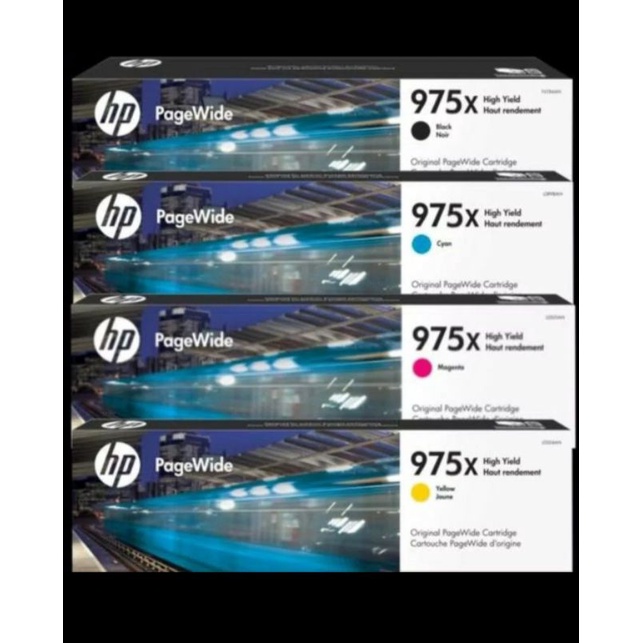 Tinta hp 975XL black+975XL 1set colour for printer 477dw,452dw,552dw