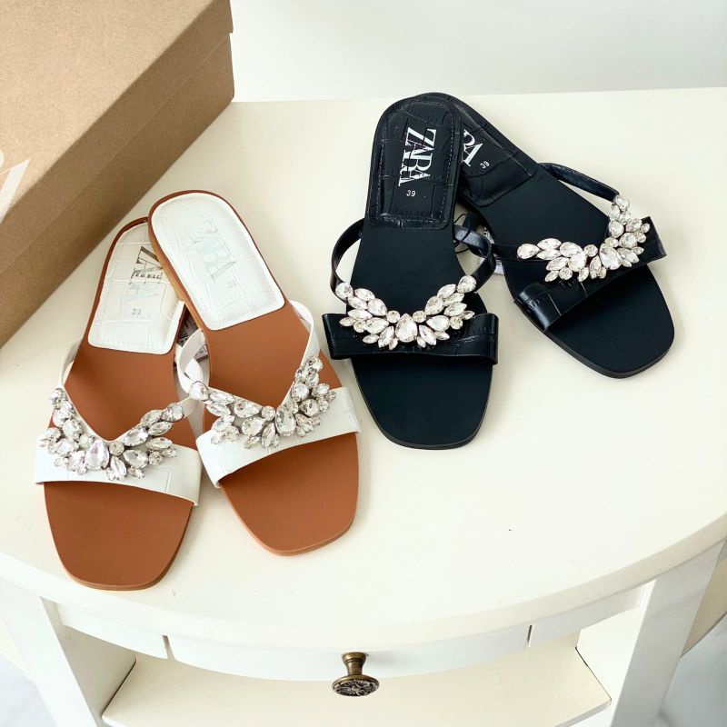 ZARA SANDAL FLAT  WANITA ZARA DIAMOND ZS 242