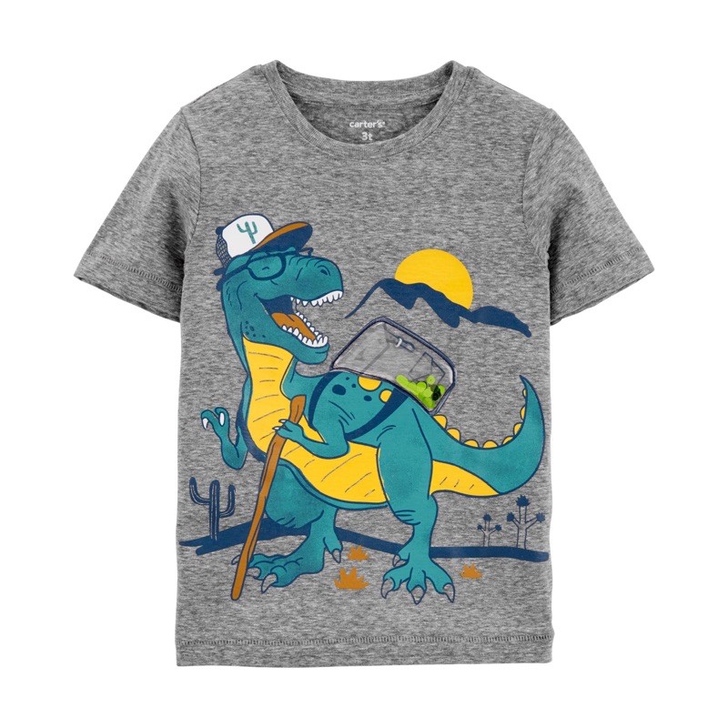 kaos anak bayi laki laki / baby boys carters-Grey dino