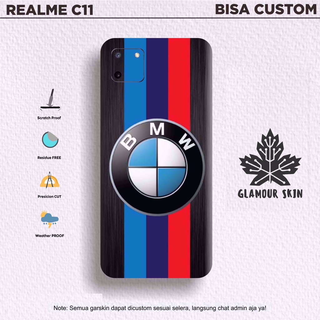 *Dapat2PCS* REALME C11 Garskin Case/Stiker Protector Free Customs & COD Variasi