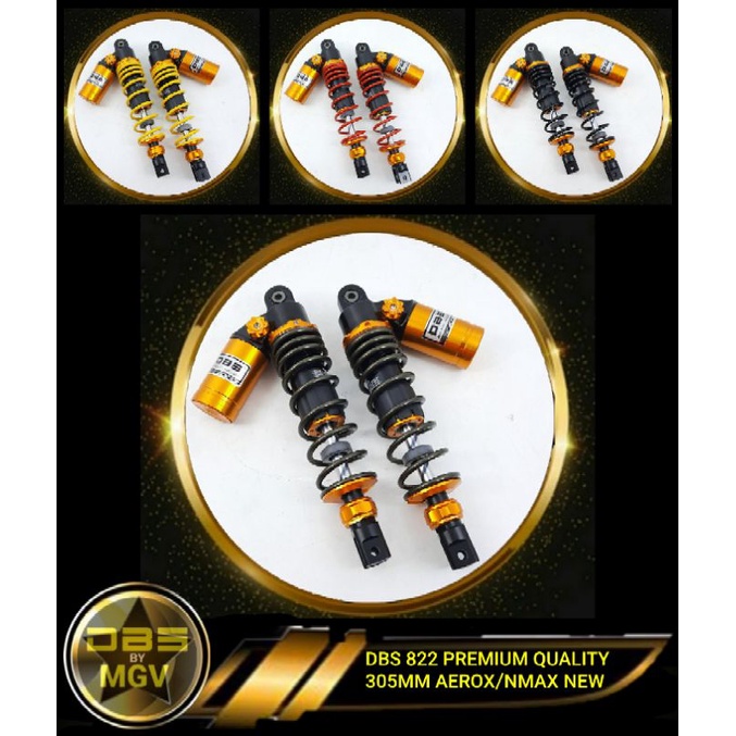 Shock belakang original DBS 822 SERIES ukuran 305MM AEROX NMAX NEW shock tabung dbs aerox shock nmax