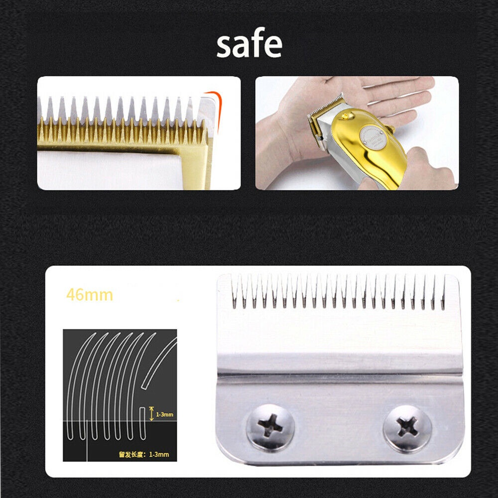 KEMEI 1986 Gold Alat Mesin Cukur Rambut Hair Clipper Trimmer Electric Cordless Professional KM-1986