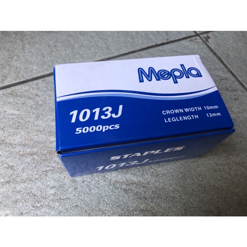 

Isi Staples Mepla 1013J untuk stapler angin paku tembak Toko Busa Gemini