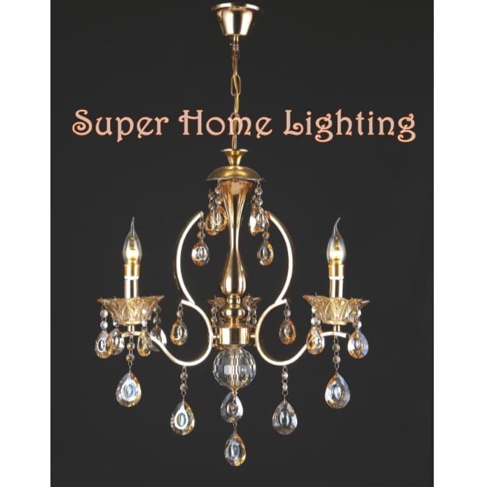 Lampu Gantung Kristal 515358 Cabang 3