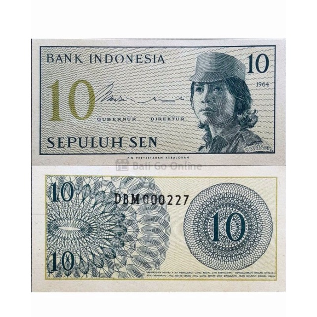 Koleksi Uang Kertas 10SEN 1964