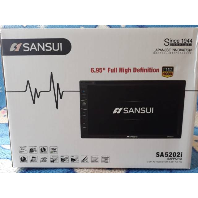 HEAD UNIT DOUBLE DIN SANSUI SA5202I SAPPORO MIRROR LINK - AUDIO & VIDEO MOBIL - AKSESORIS INTERIOR -