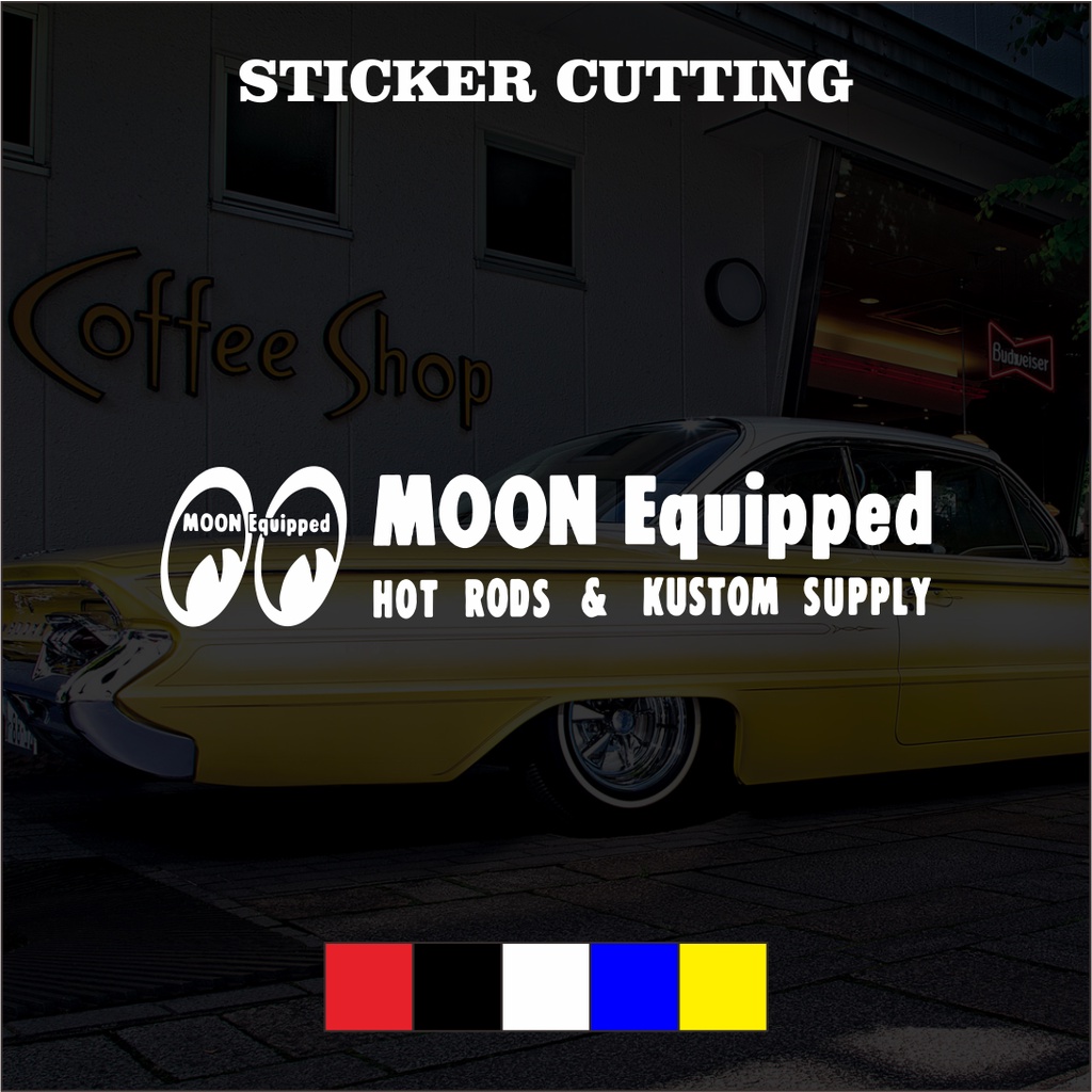 Sticker Cutting Moon Equipped