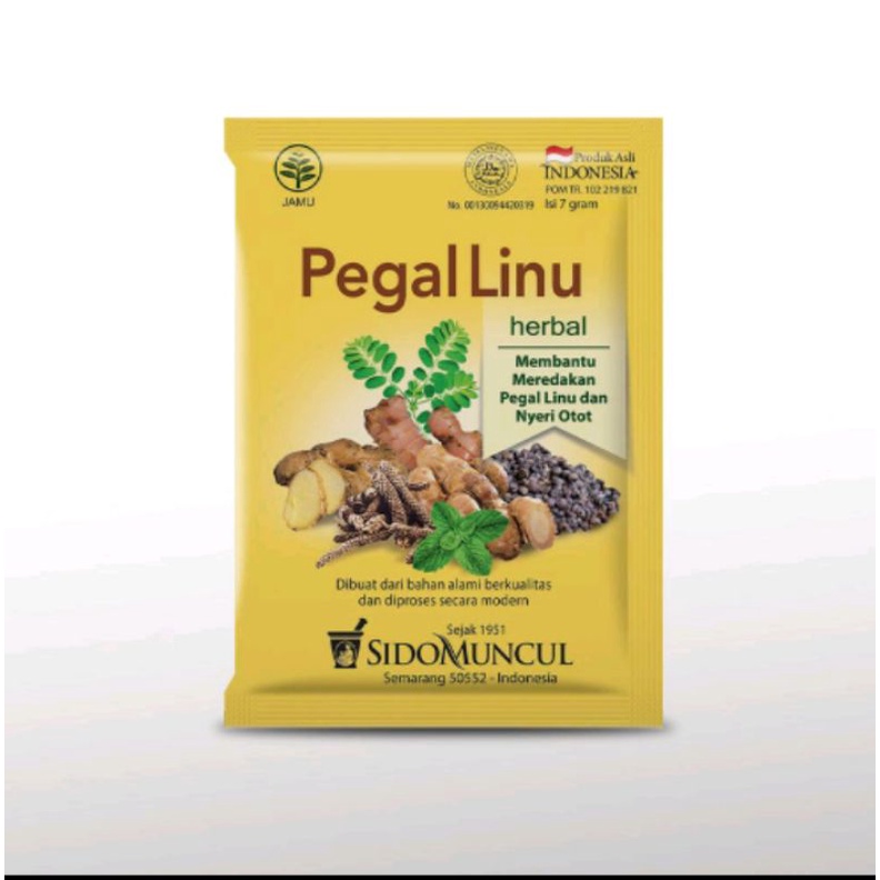 

jamu pegel linu SIDOMUNCUL isi 10 sachet