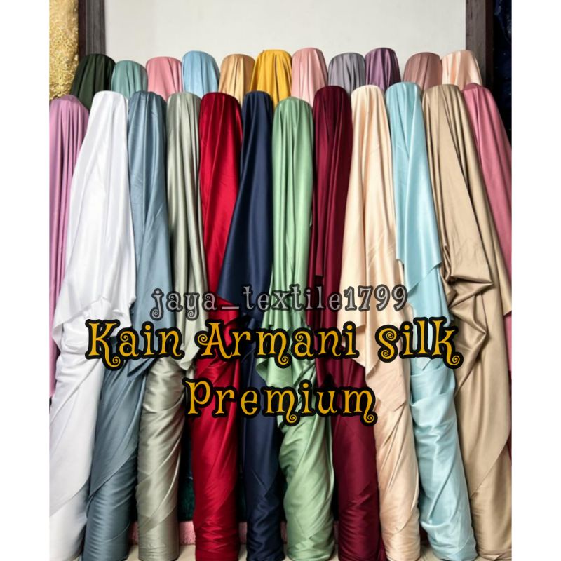 Kain Armani Silk / Armani silk Premium / Harga untuk 0,5m