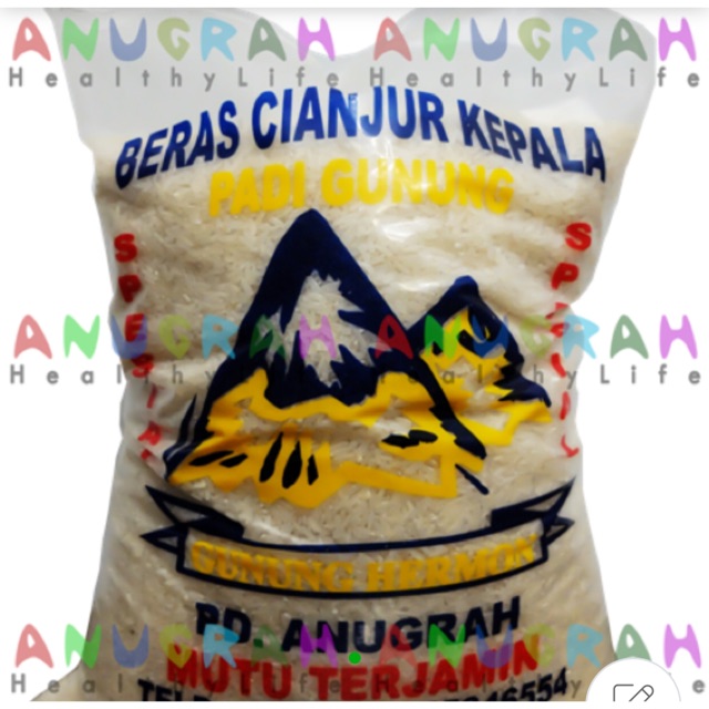 

CIANJUR KEPALA GUNUNG HERMAN 10 KG - BERAS SPESIAL CIANJUR ASLI ; BAGUS UTK NASI UDUK & NASI GORENG