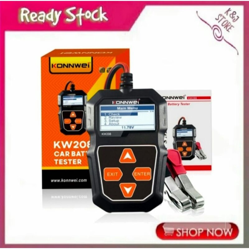 Alat Tester aki mobil motor Battery tester battery accu analyzer test kondisi aki pengukur aki CCA t