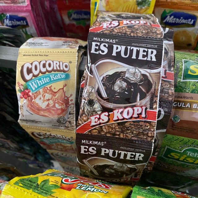 COCORIO es puter es kopi dan es white koffie