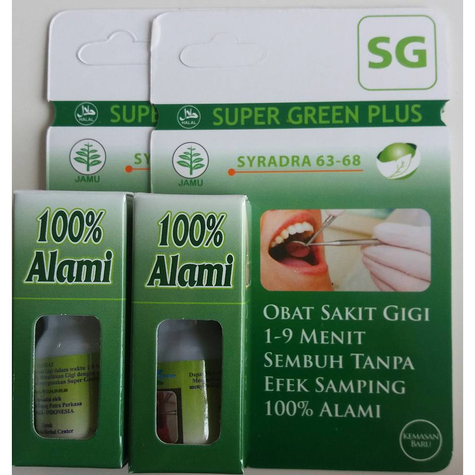 Obat Sakit Gigi Super Green Plus Shopee Indonesia