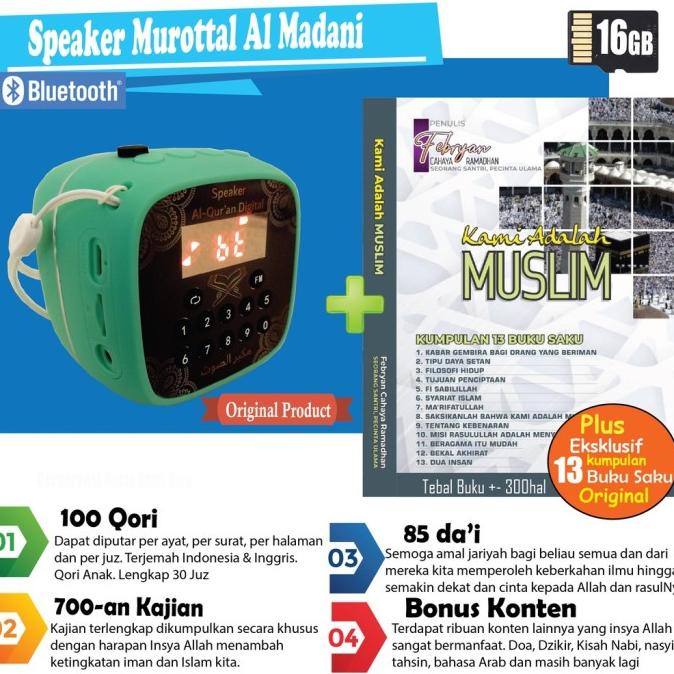 rhimoa Speaker Alquran Al Buku Quran v600 v 600 Islam Bundling