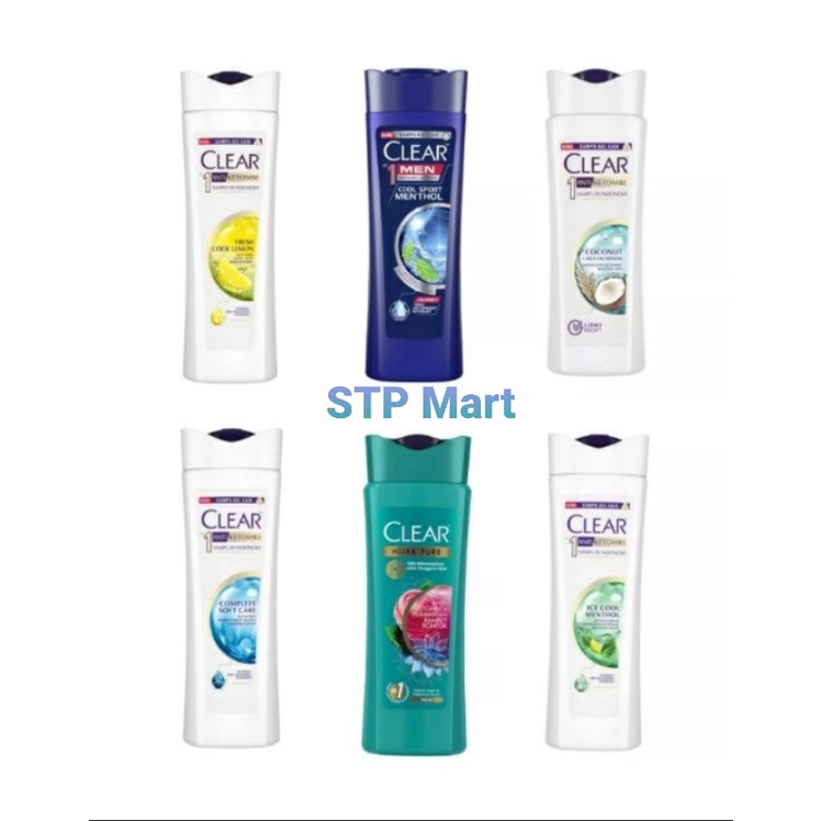 CLEAR SHAMPOO ANTI KETOMBE 160ML ALL VARIAN // Ice Cool Menthol // Complete Soft Care // Apple // Coconut // Lemon // Clear Men Cool Sport Menthol  //SHAMPO