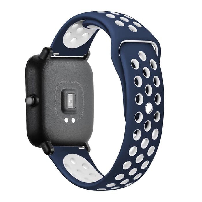 STRAP TALI JAM TANGAN - RUBBER SILIKON STYLE NIKE 20MM - FOR MI HUAMI GTS BIP STRAPWATCH WATCH