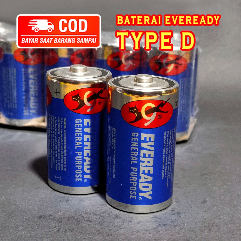 BATTERY EVEREADY - TYPE D  ( JUAL PER BIJI )