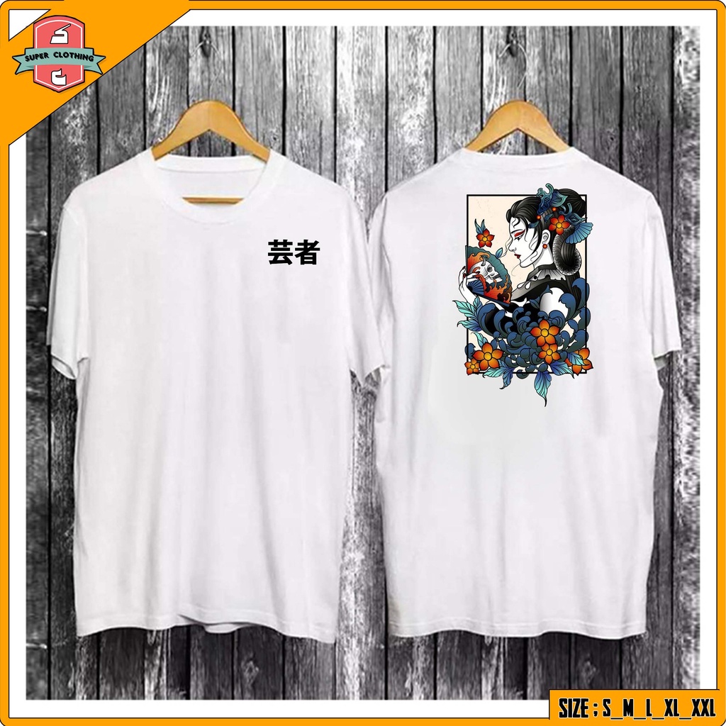 KAOS  GEISHA JEPANG KIPAS - T-SHIRT DISTRO PRIA WANITA GEISHA - BAJU GEISHA - KAOS DISTRO GEISHA JEP