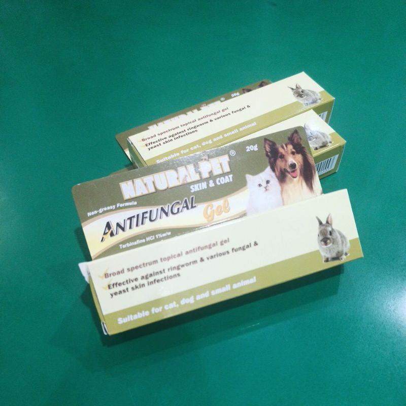 Obat Jamur Kucing Anjing Natural Pet Skin &amp; Coat Antifungal Gel 20gr / Salep Jamur Hewan / Obat Jamur Hewan