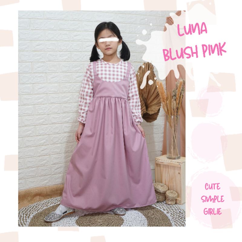 Gamis Luna by ollet / gamis anak katun jepang / gamis anak toyobo 1 - 11 tahun / gamis anak perempuan