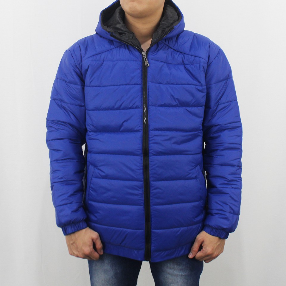 JAKET PUFFER TEBAL PRIA BIRU SIZE M L XL XXL  - JAKET WINTER - JAKET PARASUT TEBAL PRIA - JAKET GUNUNG TEBAL PRIA BIRU