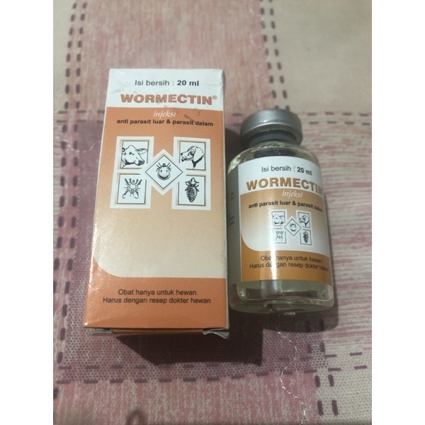 WORMECTIN kemasan 20ml plus suntik 1 cc
