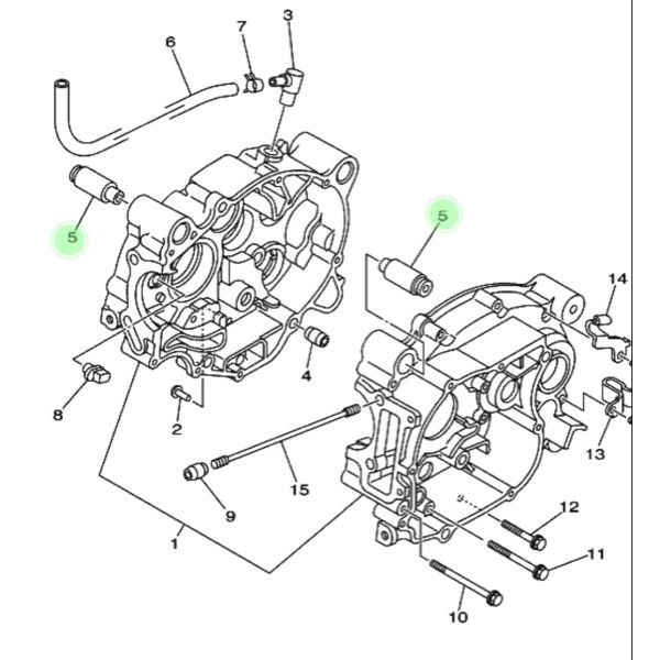 BOS ENGINE MOUNTING JUPITER Z ASLI YAMAHA S L1207 S L Motor