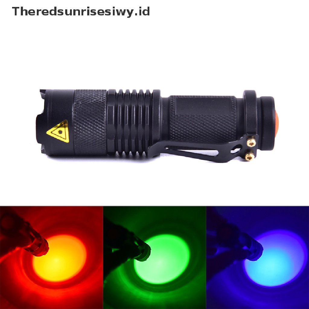 Theredsunrisesiwy.Id Senter Led Night Vision Warna Merah / Hijau / Biru Untuk Camping / Hunting