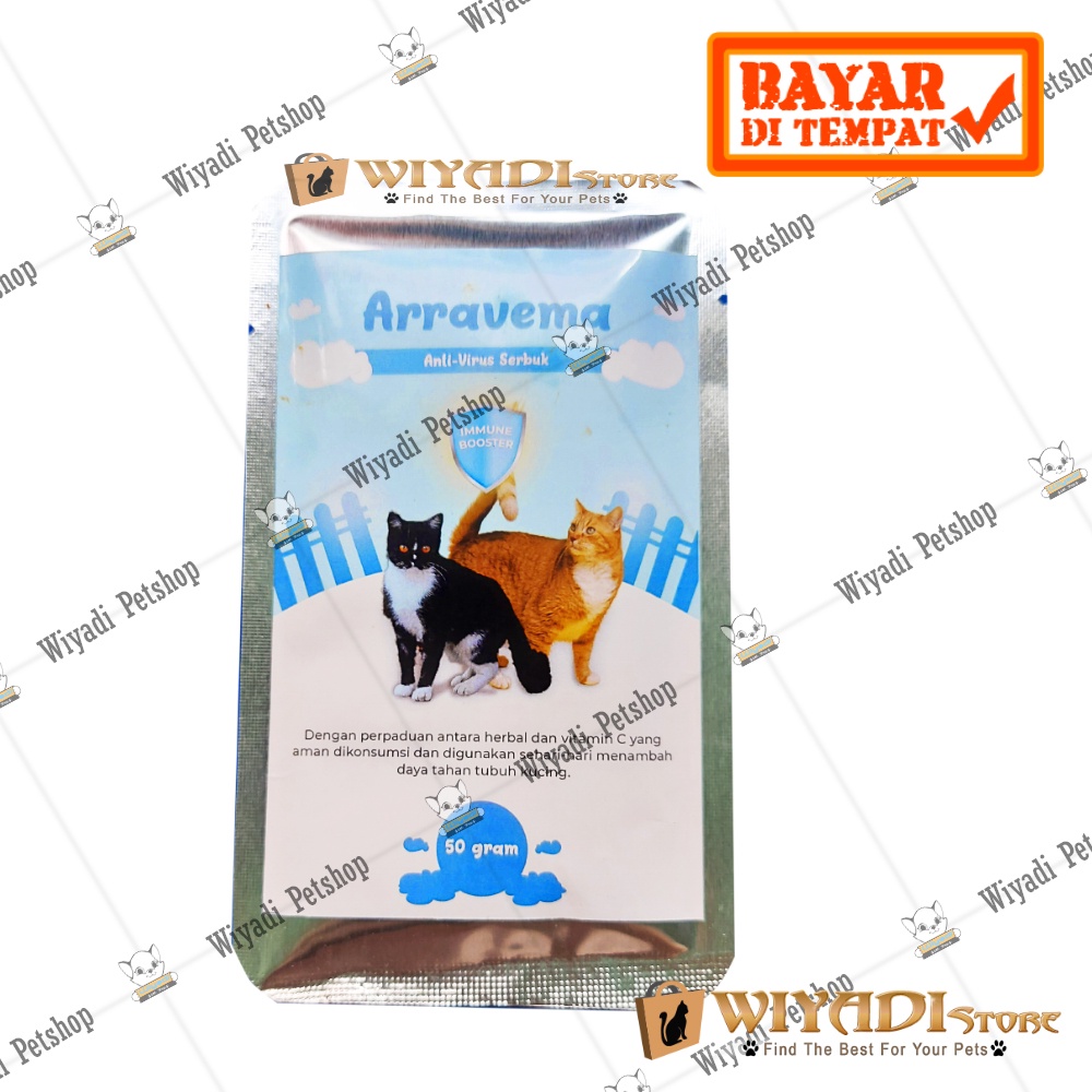 Arravema 50gr Penurun Panas kucing karna Virus