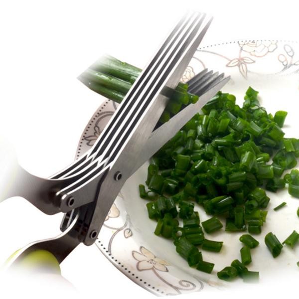 

B092 - Gunting Sayur Serbaguna Multifungsi 5 Layer - Herb Scissors - Stainless Steel