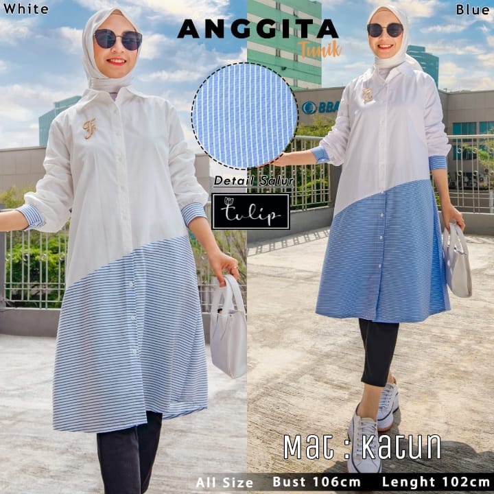 Anggita tunik | long tunik | tunik import | tunik korea | tunik