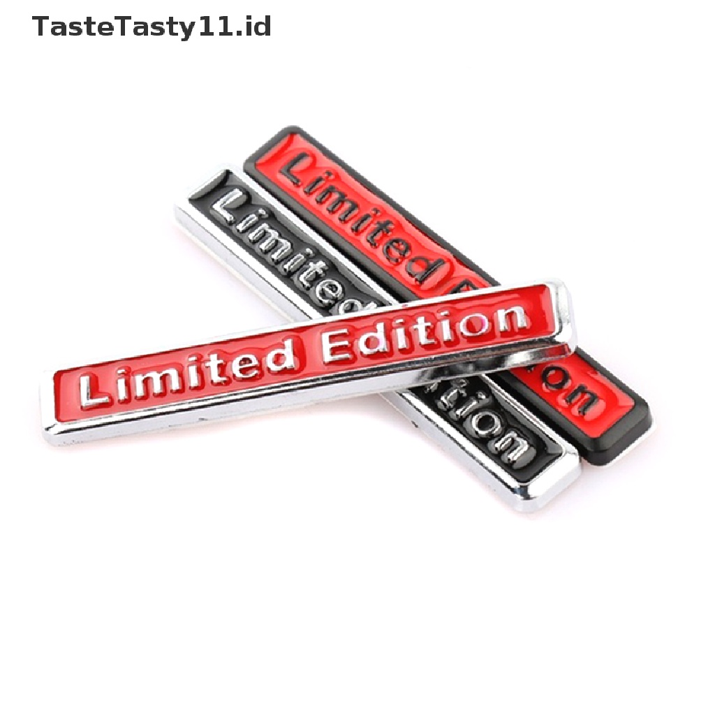 (TasteTasty) Stiker Emblem / Badge 3D Bahan Metal Chrome Edisi Terbatas Untuk Mobil / Motor