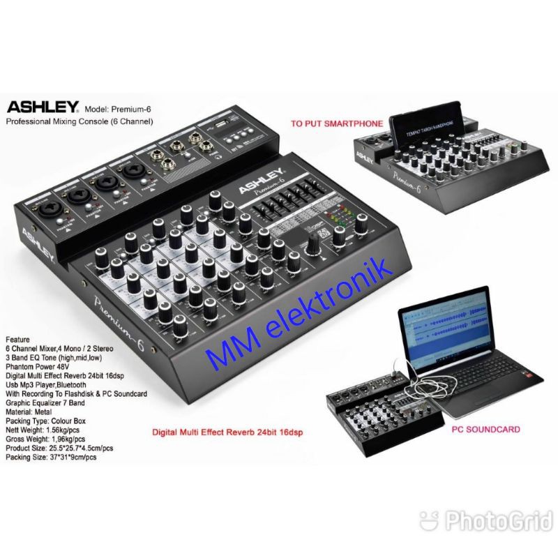 Mixer  ASHLEY PREMIUM-6 GARANSI ORIGINAL