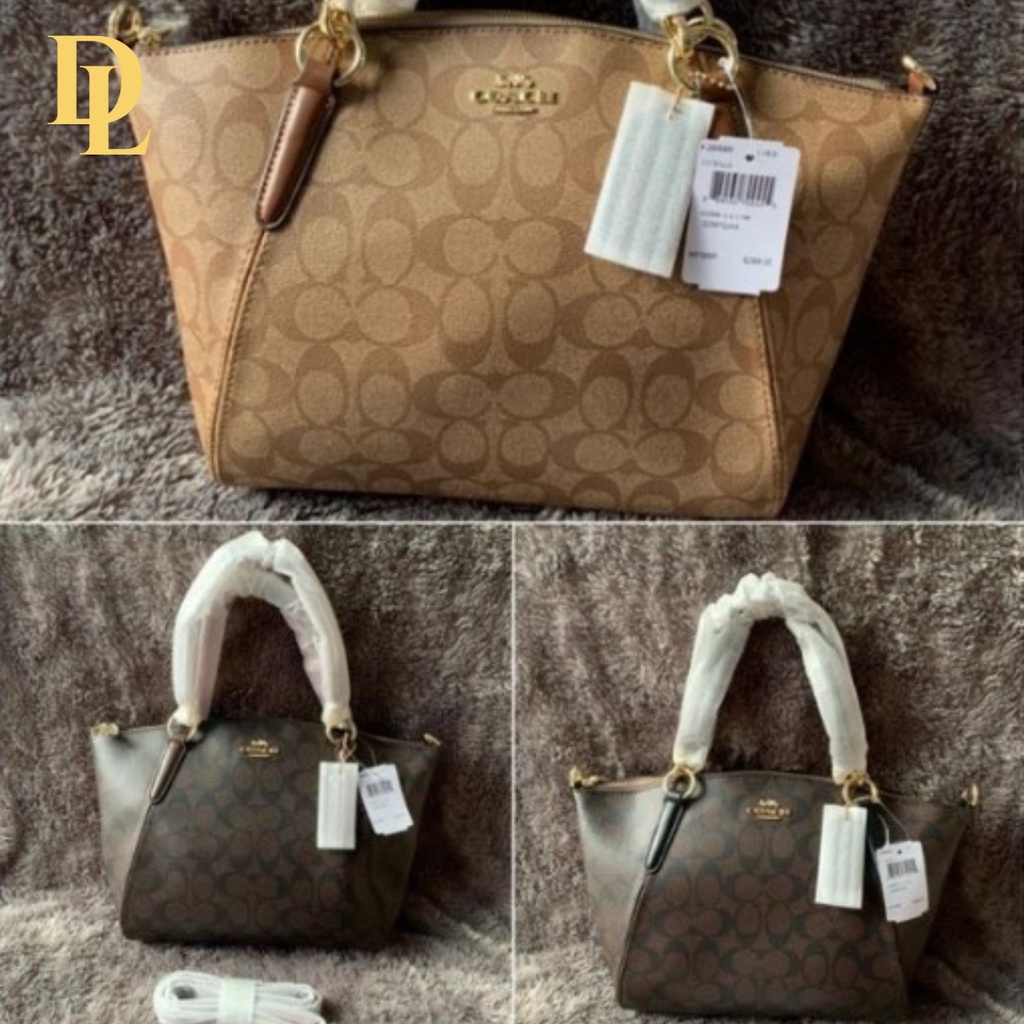 [READY STOCK] COACH SMALL KELSEY SAYCHEL IN SIGNATURE CANVAS