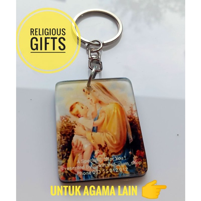 Gift Hadiah Based on Your Religion - Gantungan Kunci - Keychain