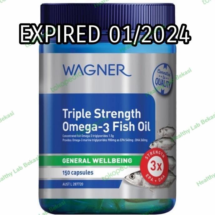 Wagner Triple Strength Omega 3 Fish Oil 150 Capsule Lc