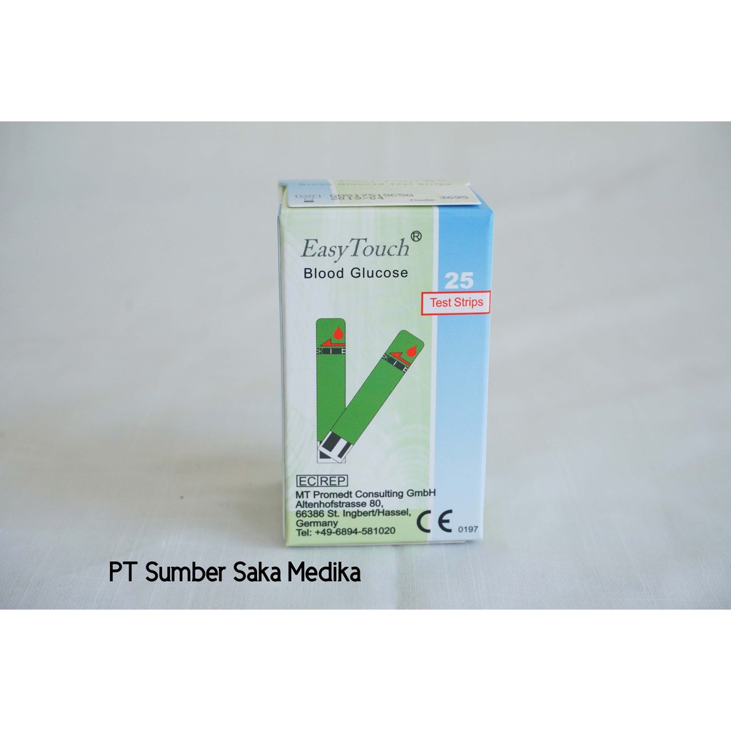 Easy Touch Alat Cek Kadar Gula Glukosa Glucose Isi 25 Strip Easytouch Gcu