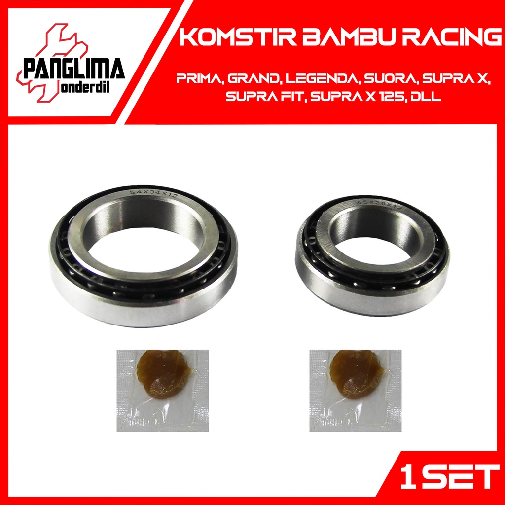 Komstir Bambu Racing Supra-X-125-Fit &amp; Beat &amp; Vario &amp; Scoopy &amp; Spacy &amp; CS1 &amp; Karisma &amp; Grand &amp; Legenda &amp; Prima Comstir Kones Stir Mangkok  Bearing