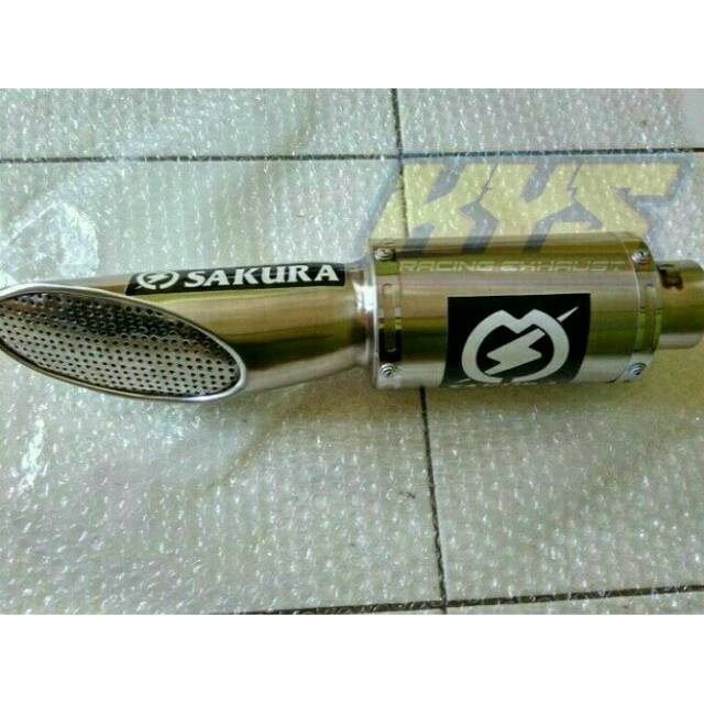 Knalpot racing sakura sarang tawon r15 cbr150 r25 ninja250 cbr250 dll