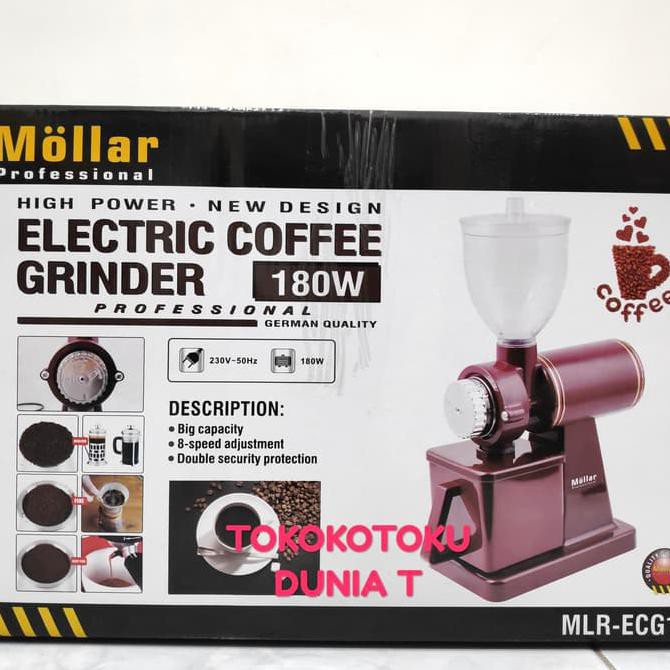 Mesin Gilingan Kopi Listrik Coffee Grinder Merk Mollar