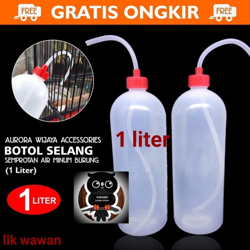 botol tempat wadah air minum burung