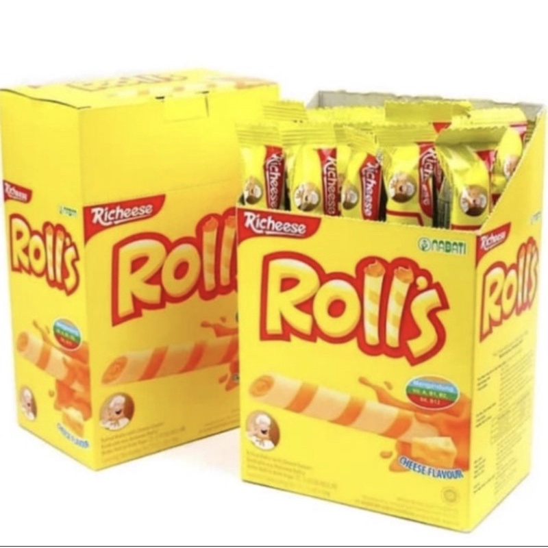 

NABATI ROLLS WAFER STICK KEJU/COKELAT ISI 20 BUNGKUS @ 8 GRAM