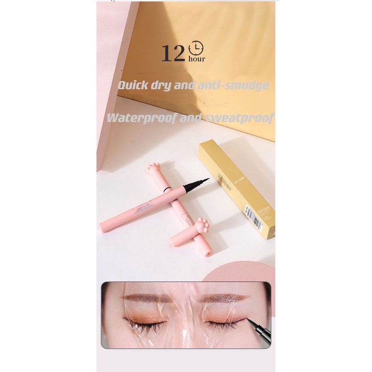 BeautyIsYour [BPOM] Eyeliner Pen Amy's Diary Fine Wear Cat Paw Makeup Waterproof Long-Lasting