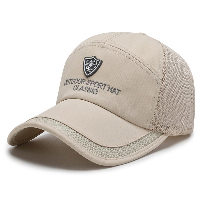 topi  Baseball cap : OUTDOOR SPORT CLASSIC - Topi baseball topi pria - KHAKI(C3G7) Topi Casual Sport