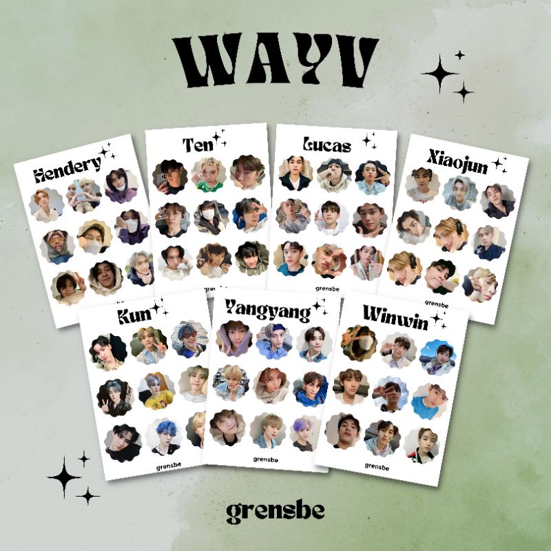 

WAYV sticker sheet kiss cut