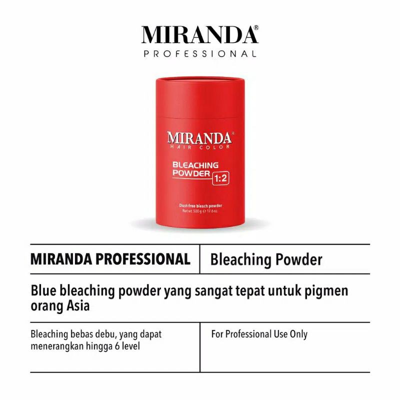 MIRANDA PROFESSIONAL Bleaching Powder 500 G