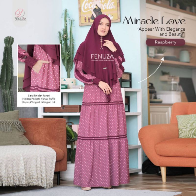 [FENUZA] MIRACLE LOVE GAMIS MOTIF HATI
